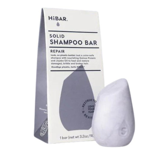 Repair Shampoo Bar for Damaged Hair | Nourishing Quinoa Protein & Jojoba Oil | Plastic-Free, Vegan, Color Safe - 1 Solid Bar