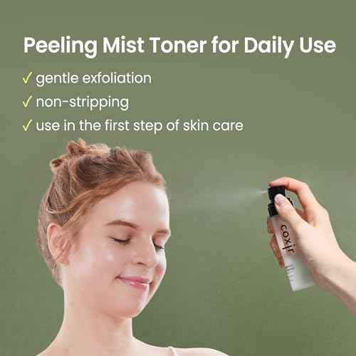 coxir BROWN RICE NIACINAMIDE daily PEELING MIST TONER l TXA(Tranexamic Acid), Niacinamide,AHA,BHA and Brown Rice l Daily Exfoliating Facial Spray, Minimize Enlarged Pores [80ml/2.70 fl.oz]