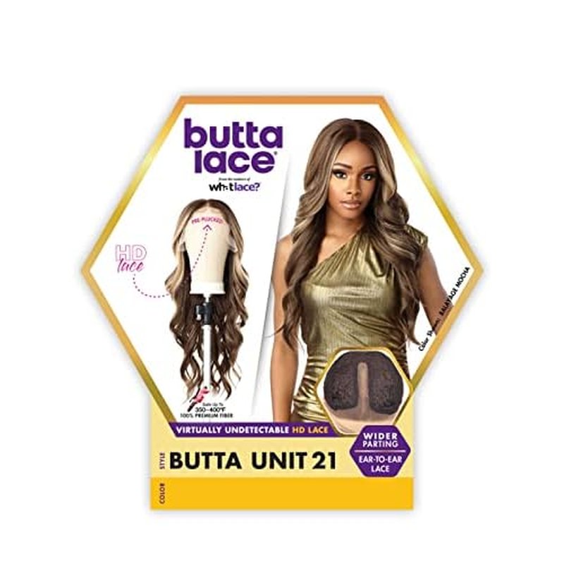 Sensationnel Butta Lace Wigs - Unit 21 Extra Wide 5 Inch Deep Parting Synthetic Preplucked Hairline Glueless Lacefront (BALAYAGEMOCHA)