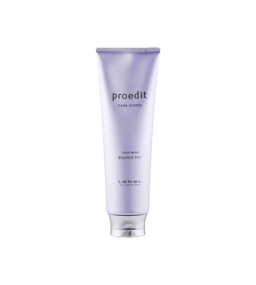 Lebel Proedit Care Works Bounce Fit+ Hair Treatment Mask: Deep Moisture & Elasticity for Dry, Damaged or Processed Hair, 8.4 oz