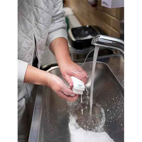 Vikan 64405 Brush,Nail,Stiff,PP/PBT,White