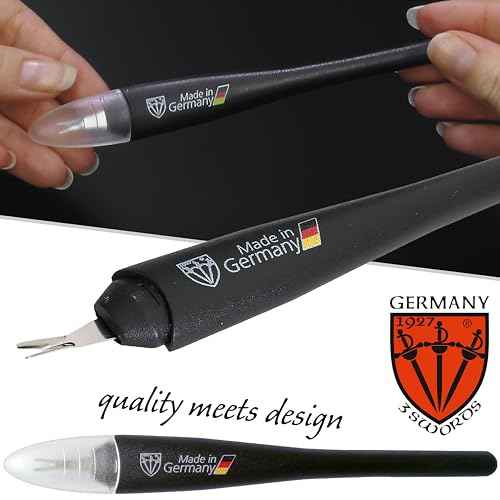 3 Swords Germany - Brand Quality Cuticle Knife Trimmer Remover Cutter (1pc.) Manicure Pedicure Grooming for Professional Finger & Toe Nail Care by 3 Swords, Made in Solingen Germany