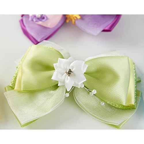 10pcs Princess Hair Bow Clips 4 Inch Women Girls Hair Accessories Party Gift Set