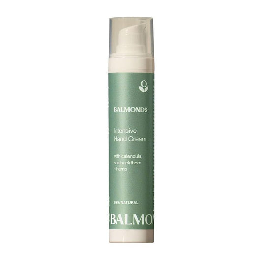 Balmonds - Intensive Hand Cream - 3.5oz. (100ml) - 100% Natural Hand Lotion For Dry Hands - Fragrance Free - Vegan & Cruelty Free - All Skin Types