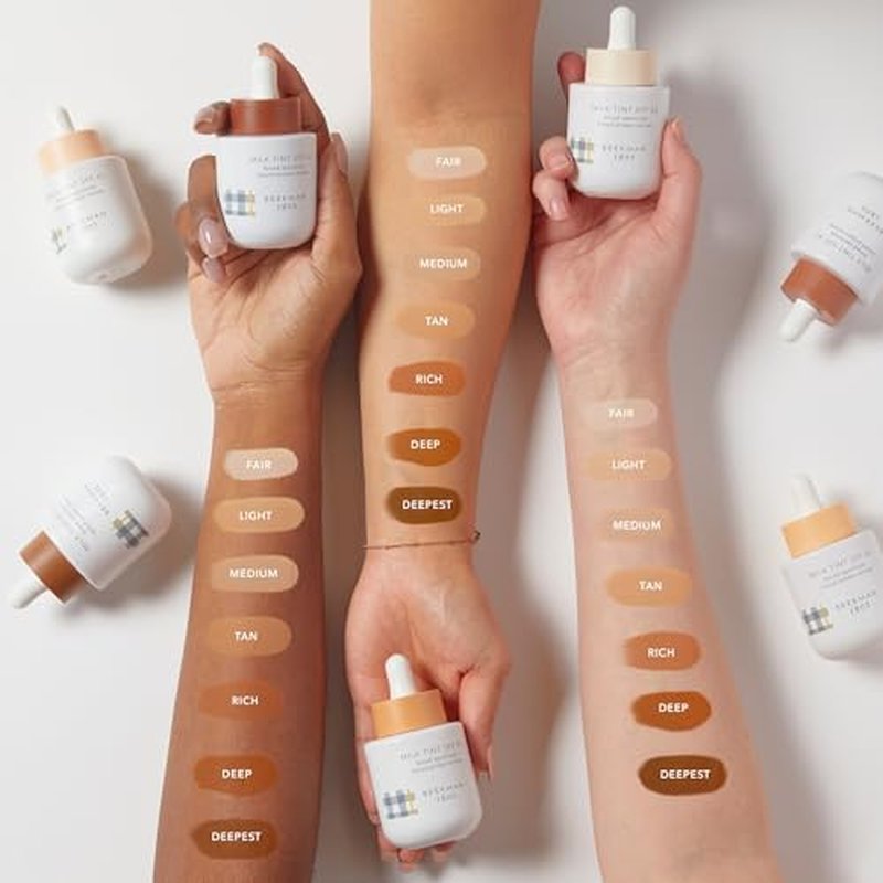 Beekman 1802 Milk Tint Face Primer with SPF 43, Light - Oxybenzone Free - 1 oz - Tinted Mineral SPF, Makeup Primer & Moisturizer - In Shade Light