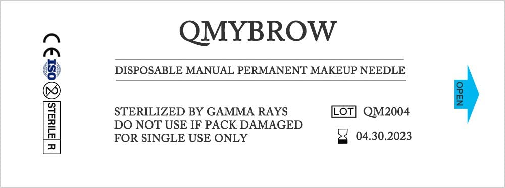 Microblading 14 Pins 0.18mm Thin Needle 100pcs Permanent Makeup Eyebrow Tattoo Needle - QMYBROW