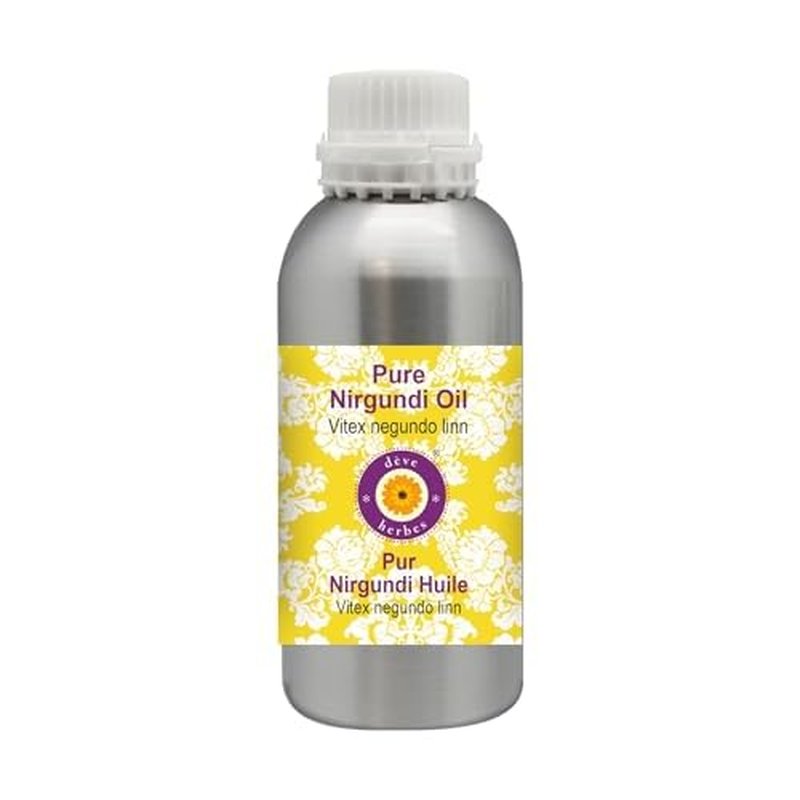 d?ve herbes Nirgundi Oil (Vitex negundo Linn) | Infused | Pure | Non-Sticky | Lightweight | for Facial Care | Men & Women | 300ml (10 oz)