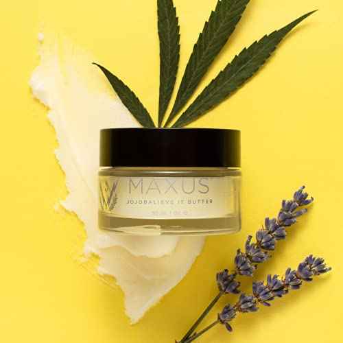 Maxus Nails Jojoba Butter, Cuticle & Dry Skin with All Natural Hemp Seed, Lavender Oils & Vitamin E, Vegan & GMO-Free, Strengthens Nails & Cuticles, Stops Splits & Cracks, 1 oz