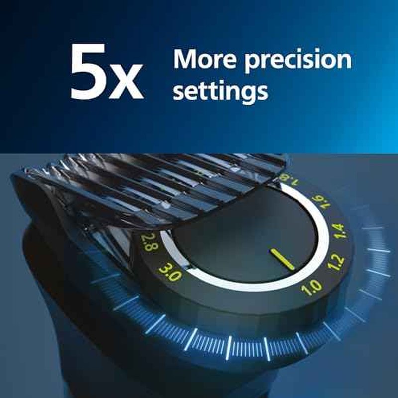Norelco Philips Multigroom 9000 Series, All-in-One Trimmer, Beard Trimmer and Hair Clipper, 25-Piece/27-Length Men's Grooming Kit for Beard, Face, Nose, Ear and Body, Travel Kit, MG9522/50