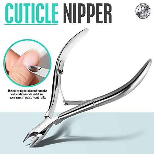 FANDAMEI Ingrown Toenail Removal Kit, Pedicure Tools, Nail Care Kit, Cuticle Trimmer, Nail Cuticle Nippers, Cuticle Kit Stainless Steel, Cuticle Clippers, Cuticle Pushers, Manicure Kit, Pedicure Kit