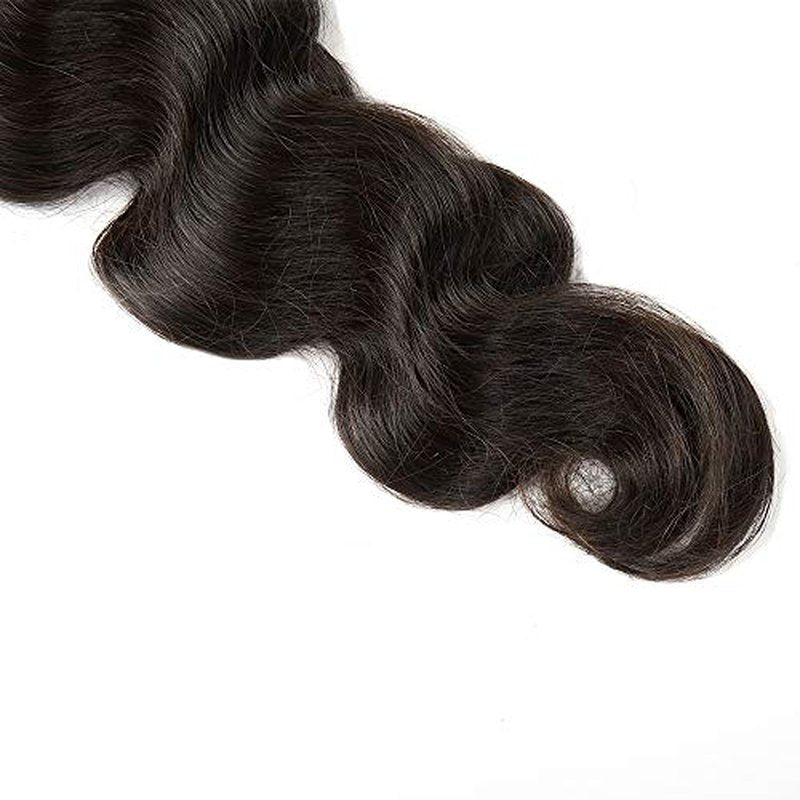 Body Wave Lace Frontal 13x4 Ear to Ear Lace Front Closure Brazilian Virgin Remy Human Hair with Baby Hair Body Wave Frontal Natural Black Color 16 inch