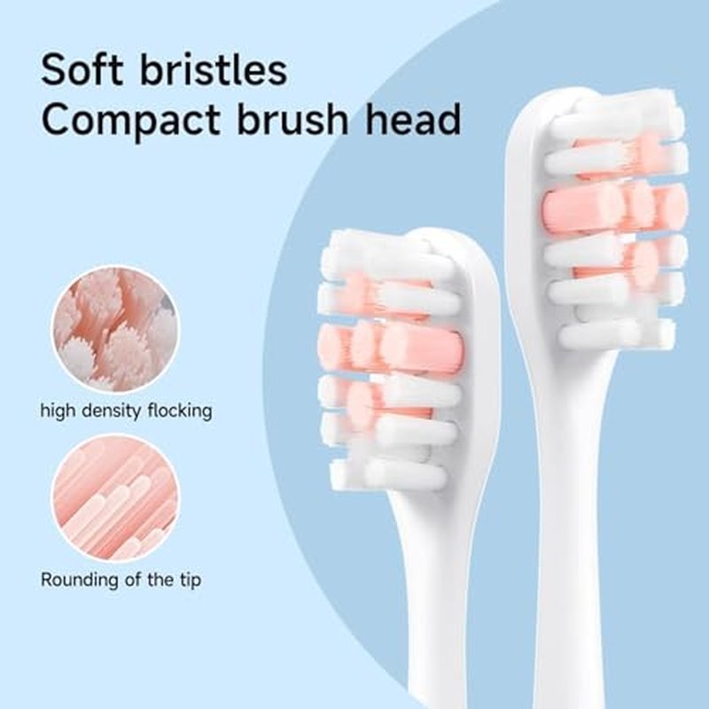 V3 Sonic Electric Toothbrush for Adults - Dual Display, 5 Cleaning Modes, Up to 200 Days Battery on a Single Charge, 4 Brush Heads & IPX7 Waterproof Design