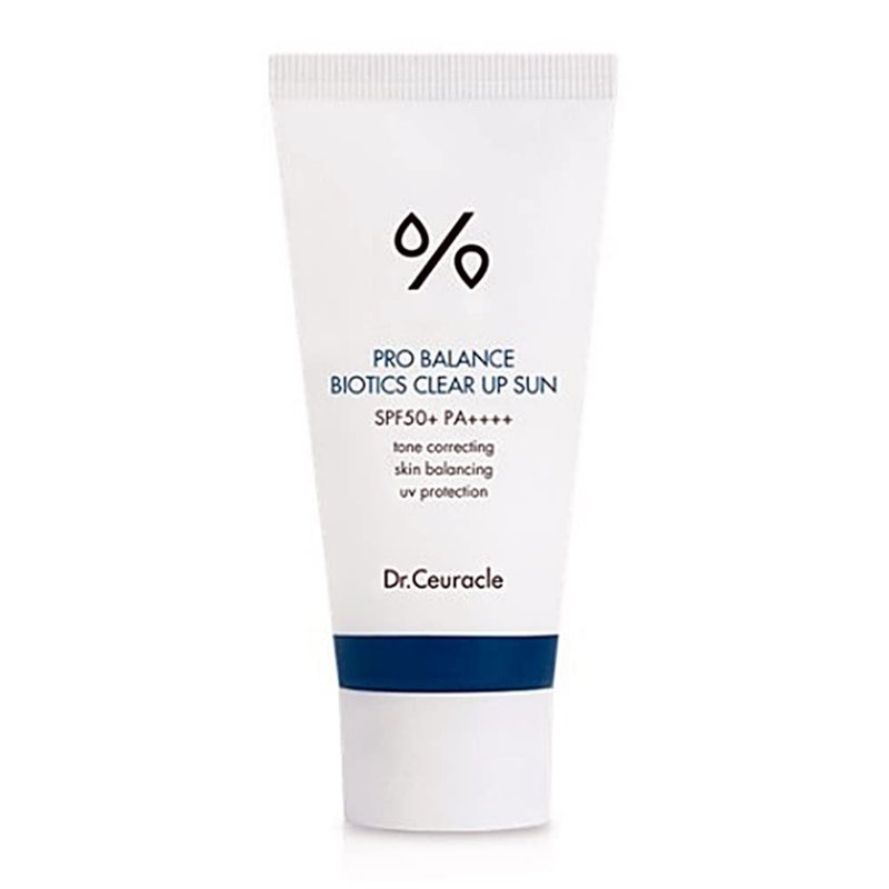 [Dr.Ceuracle] Pro Balance Biotics Clear Up Sun SPF 50+ PA+++ (1.7 fl.oz) | A Probiotics Sunscreen | Tone Correcting, Skin Balancing, Mild Hydrating Sunscreen with strong UV Protection