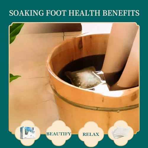 30 Bags Herbal Foot Soak with Mugwort & Ginger, Relaxing Foot Bath for Daily Wellness, 900g Natural Plant-Based Formula, øÜÊÅ?øÐ