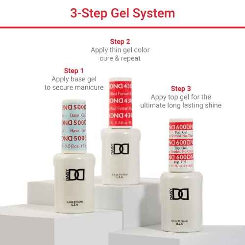 DND Gel Polish Set, Brown Collection, UV/LED GelPolish and Air Dry Nail Lacquer, Matching Chip-Free Polish Duo, 0.5 Fl Oz Each