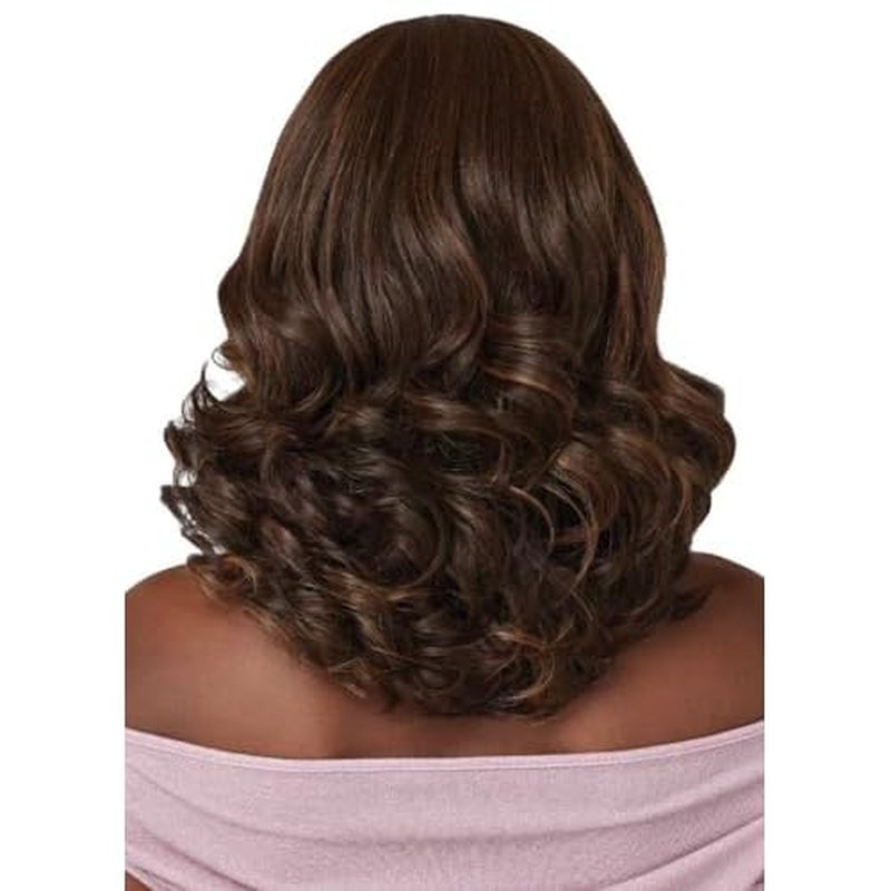 Outre Lace Front Wig - Perfect Hair Line 13X4 - Swoop Series - Swoop 6 (CARAMEL BROWN)