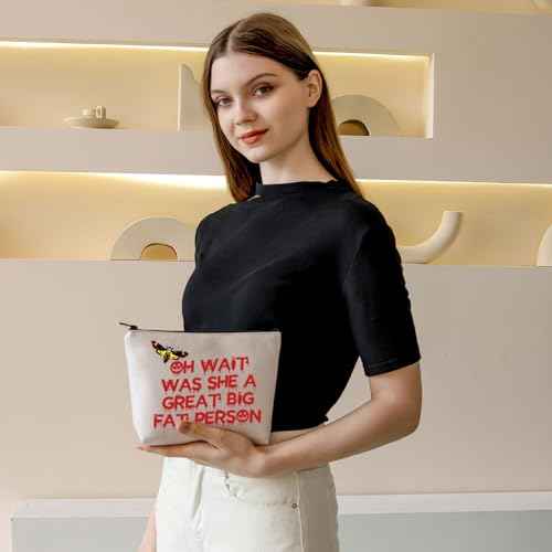 PLITI Silence Lambs Movie Gift Hannibal Lecter Fan Gift Oh Wait Was She A Great Big Fat Person Death Head Moth Makeup Bag (Big Fat Bag)