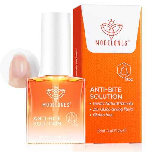 modelones Nail Biting Treatment for Kids Thumb Sucking Deterrent Nail Biting Prevention for Kids Quick Dry Bitter No Bite Nail Polish Stop Biting Nails Repair for Damaged Nails 0.34 fl oz