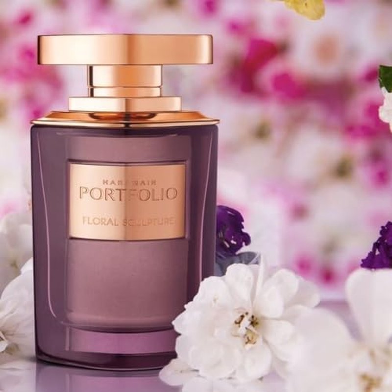 Al Haramain Portfolio Floral Sculpture for Unisex - Arabian Perfume for Women & Men - Long Lasting Fragrance with Bergamot, Cedarwood, Sandalwood - Arabic Cologne - Eau de Parfum - 2.5 oz EDP Spray