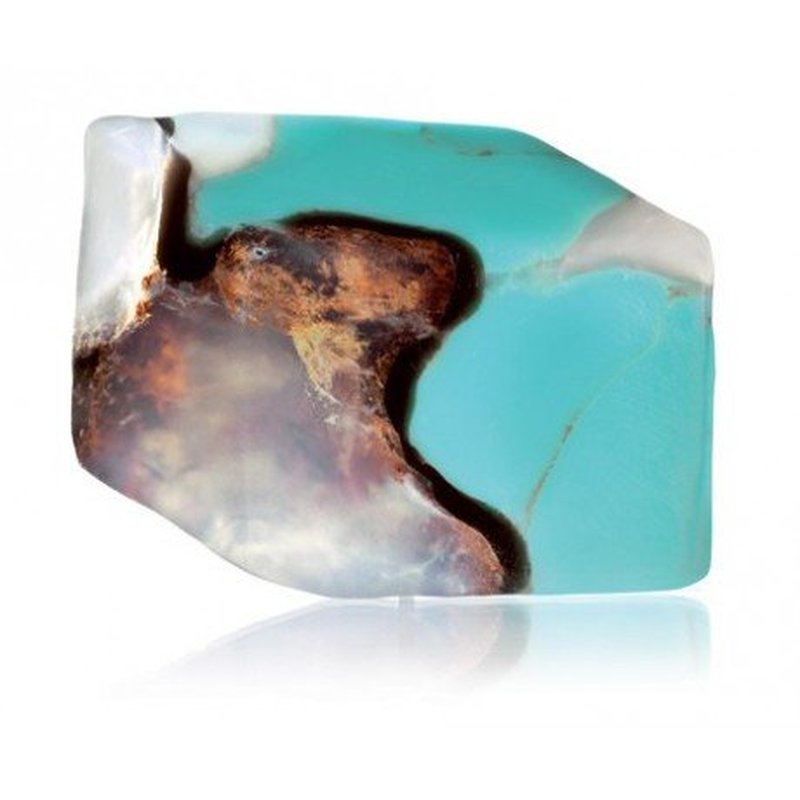 Turquoise Soap Rock - 6 Oz Natural Soap with Calendula & Gardenia Mist Scent