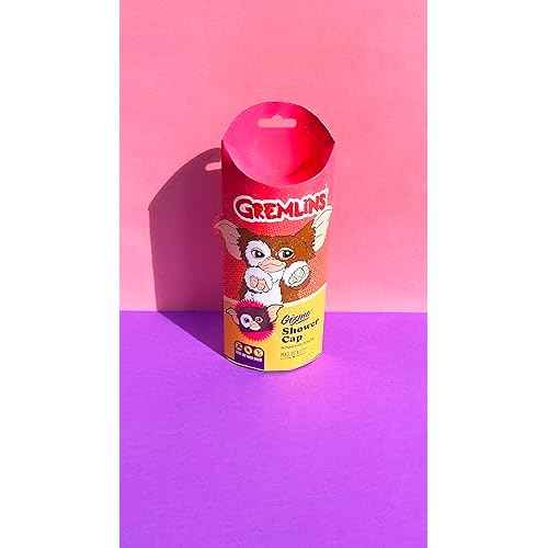 MAD BEAUTY Warner Brothers Gremlins Shower Cap, Keeps Hair Neatly Tucked Away, Dual Layer Comfort: Soft Fabric Inner & Water-Repelling Outer