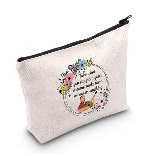 LEVLO DMB Fans Quote Pencil Case Take What You Can from Your Dreams Cosmetic Bag Band Music Gift for Mom BFF (as real as anything)