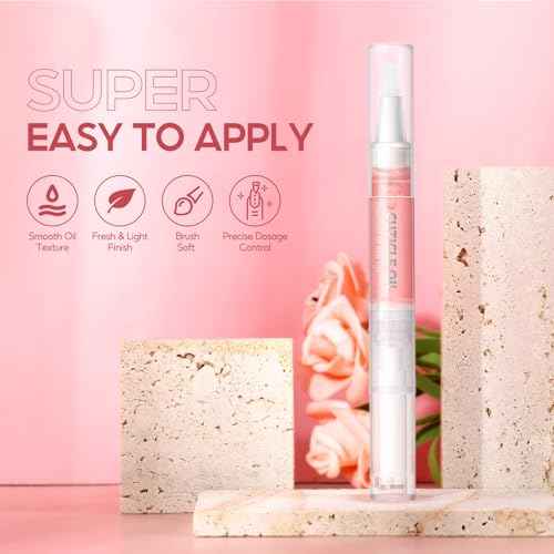 Peacecolor 16Pcs Cuticle Oil Pen for Nails Portable Nail Moist Nail Strengthener Nails Care Kit for Treatment Care Nail Softener and Strengthener