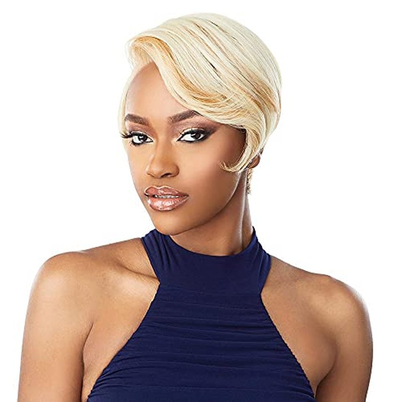 Sensationnel What Lace 13X6 Wigs - Keshona Lacefrontal Hand Tied Glueless Synthetic With Natural Density Preplucked Hairline (1B OFFBLACK)