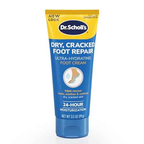 Dr. Scholl's Dry, Cracked Foot Repair Ultra-Hydrating Foot Cream Moisturizer, 3.5 oz, Skin Care Foot Lotion with 25% Urea for Dry Cracked Feet, Heals and Moisturizes for Healthy Feet