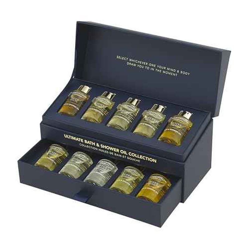 Aromatherapy Associates Essential Oil Blends ? Luxury Body and Shower Oils for Dry Skin and Daily Aromatherapy, 10-Pack (0.30 fl oz Each) in Decorative Gift Box