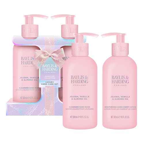 Baylis & Harding Gift Set for Women - Hand & Skincare pack - Jojoba, Vanilla & Almond Oil Indulgent - 2-Pack