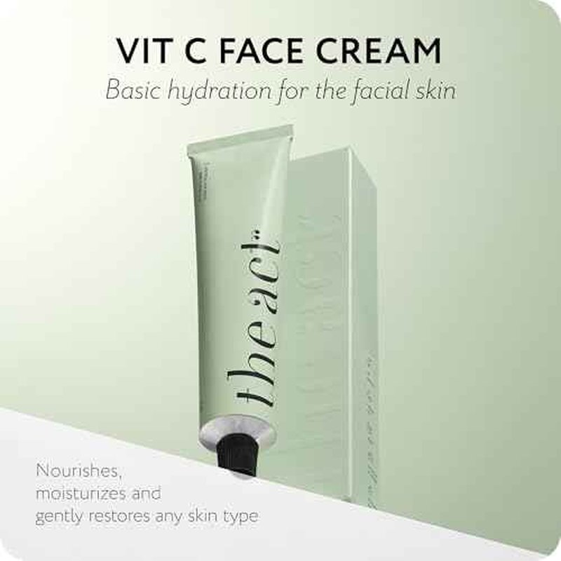The Act Vitamin C Face Moisturizer Cream for Men and Women - Brightening & Hydrating | Anti-Aging Day Cream with Ceramides & Antioxidants for All Skin Types | Lightweight, Non-Greasy, Vegan 2 Fl Oz