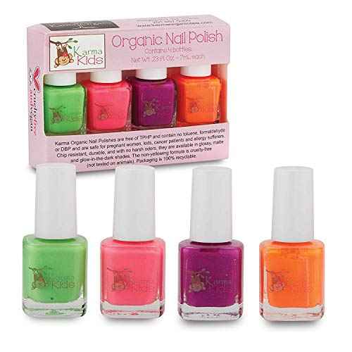 Karma Kids Nail Polish Box Set No. 2 Natural Safe Nail Polish for Little Girls - Non-Toxic, Vegan, and Cruelty Free ? Quick Dry, Kids Friendly