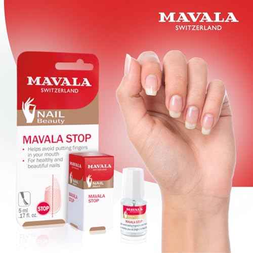 Mavala Stop Deterrent Nail Polish Treatment | Nail Care to Help Stop Putting Fingers In Your Mouth | Bitter Taste| Easy Application | For Ages 3+ | 0.17 oz