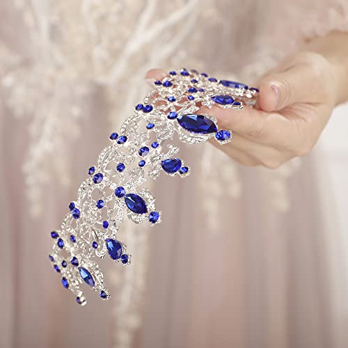 JWICOS Tiara and Crown for Women and Girls Crystal Headbands Tiara Queen Crown Hair Accessories for Birthday Bride Bridesmaid Wedding Prom Halloween Costume Christmas