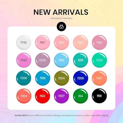 Beetles Winter Gel Polish 20 Colors Red Green White Black Nude Christmas Gel Nail Polish with Base Top Coat Trendy Colors Uv LED Lamp Salon DIY at Home Nails Gifts for Women Vibrant Subtle