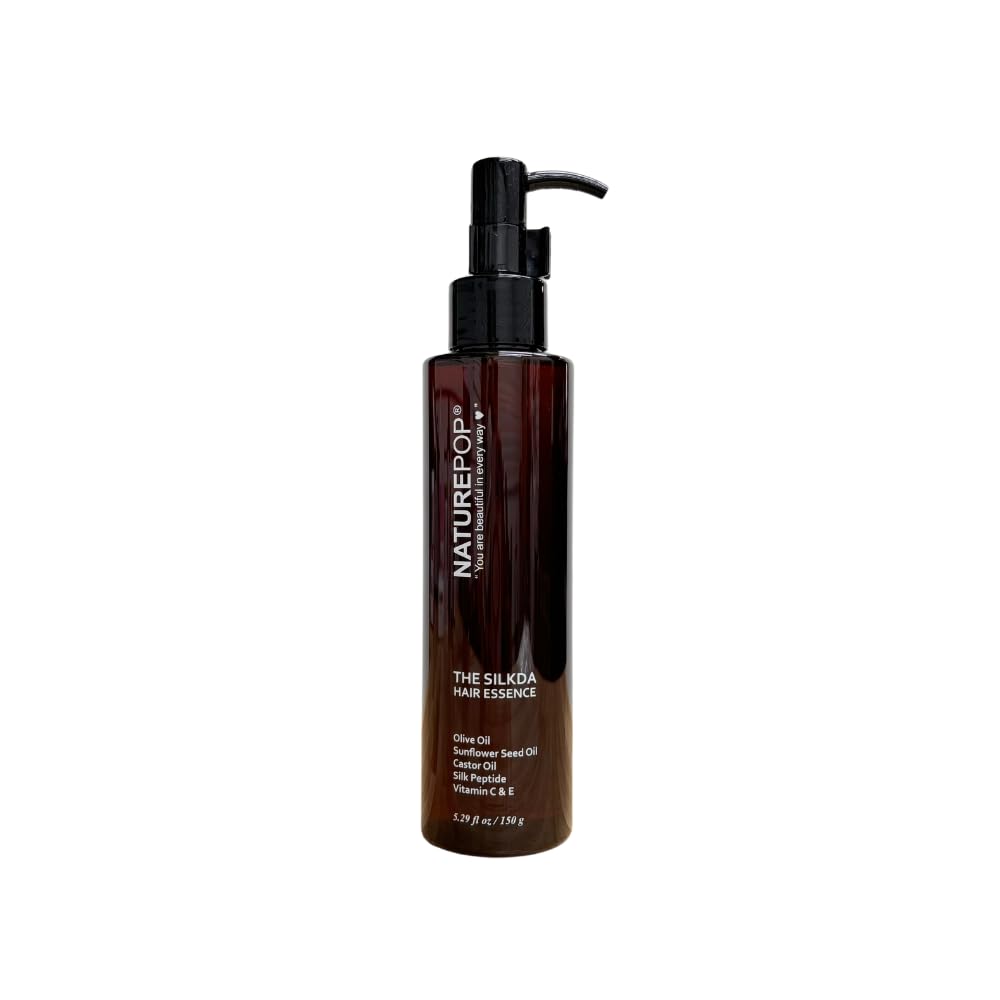 Naturepop Hair Essence Anti-Frizz, Hydration and Nutrition Hair Essence for Damaged, Bleached and Dry Hair 5.29 fl oz / 150 g Made in Korea