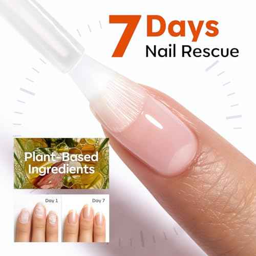 modelones Nail Strengthener and Growth Scented Nail Repair for Damaged Nails 3-in-1 Nail Hardener Extra Strong and Growth Repair Mode Gifts for Women 13.5ml 0.46 Fl Oz