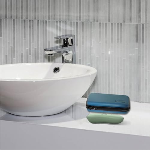 EVA Hard Case for Meridian/MANSPOT Shaver Groin & Body Hair Trimmer - Men's Grooming Organizer Storage Bag for Electric Razor and Accessories - Case Only (Blue)