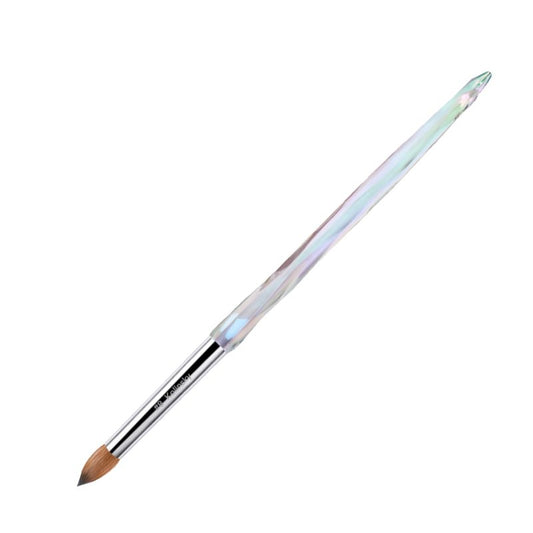 MakarttPro Kolinsky Acrylic Nail Brush #14 – 100% Pure Kolinsky Hair for Acrylic Powder & EMA Monomer, Professional Nail Brush with Superior Liquid Retention, Anti-Clogging, for Nail Techs