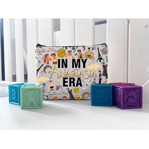 WCGXKO Princess Movie Gift Musical Lover Gift In My AnastaEra Makeup Bag Princess Fans Merch (Anasta Bag)