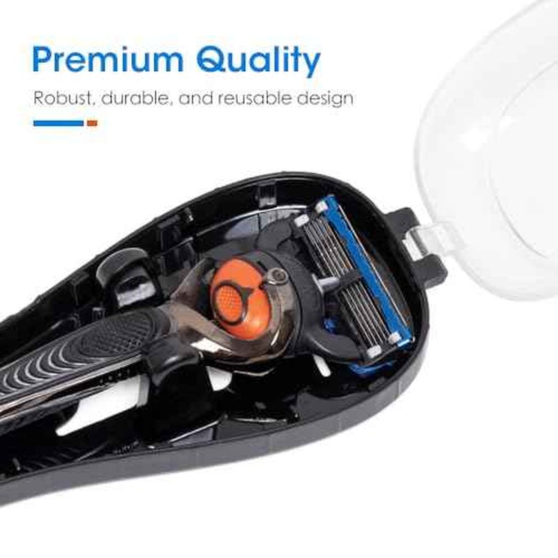 Nincha Manual Razor Travel Case Portable Plastic Manual Razor Trimmer Protector Black