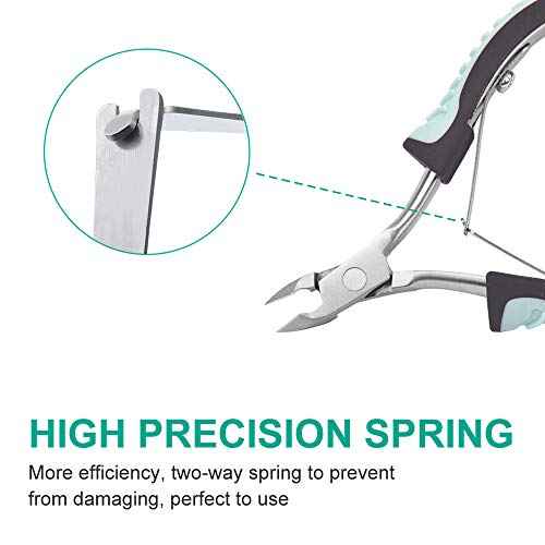 IVON Cuticle Trimmer, Non-Slip Professional Cuticle Nipper Stainless Steel Cutter
