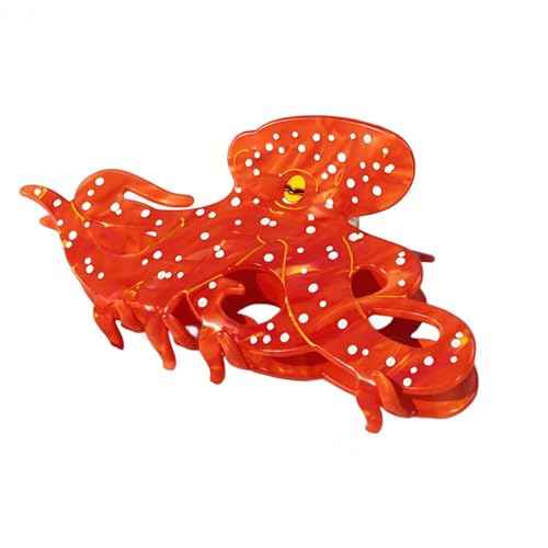 unique hair clips£ºocean animal octopus claw clips for women£¬novelty hair claw£¬acetate funky hair clips£¬fun claw clips for thick hair