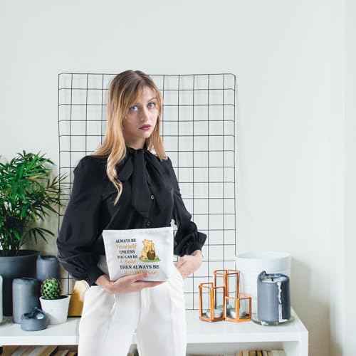 Honey Bear Makeup Bag Magic Kingd*m Gift Catartoon Character Quote Makeup Bag Honeys Bear Gift Bear With Honey Pot Bag (P Bear)