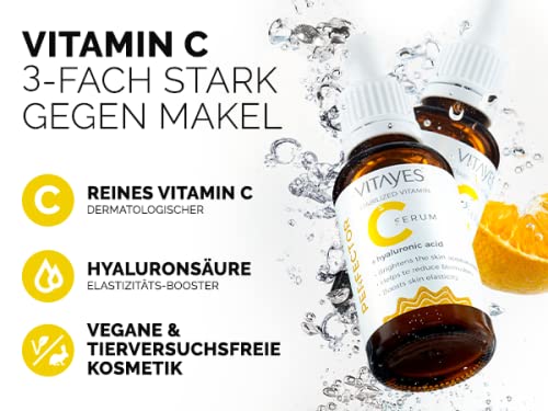 Vitamin C Face Serum - Anti-Aging Hydrating Formula with Hyaluronic Acid | 1 Oz for Dark Spots & Fine Lines