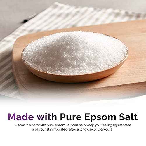 Spa Luxetique Bubble Bath, Foaming Bath with Epsom Salt, Chamomile Rose and Lavender Scent Bathing Set, 3 Pack 49.8 fl oz Christmas Gifts Set for Women and Men