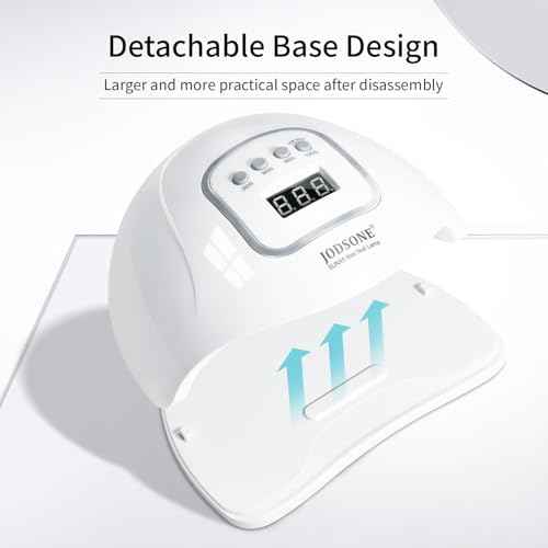 JODSONE U V LED Nail Lamp, Nail Dryer for Gel Polish, Led Light with Automatic Sensor & 4 Timers