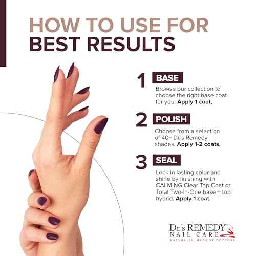 Dr¡¯s Remedy Enriched Nail Polish: Non Toxic, All Natural, and Organic - Doctor Formulated: Strengthens, Restores, Heals, and Protects '24-Free' - DESIRE Dark Brown