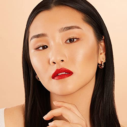 Vegan Lipstick for Women - Matte, Long-Lasting Hydrating Formula with Vitamin E & Watermelon Seed Oil | Ambitious Red Color